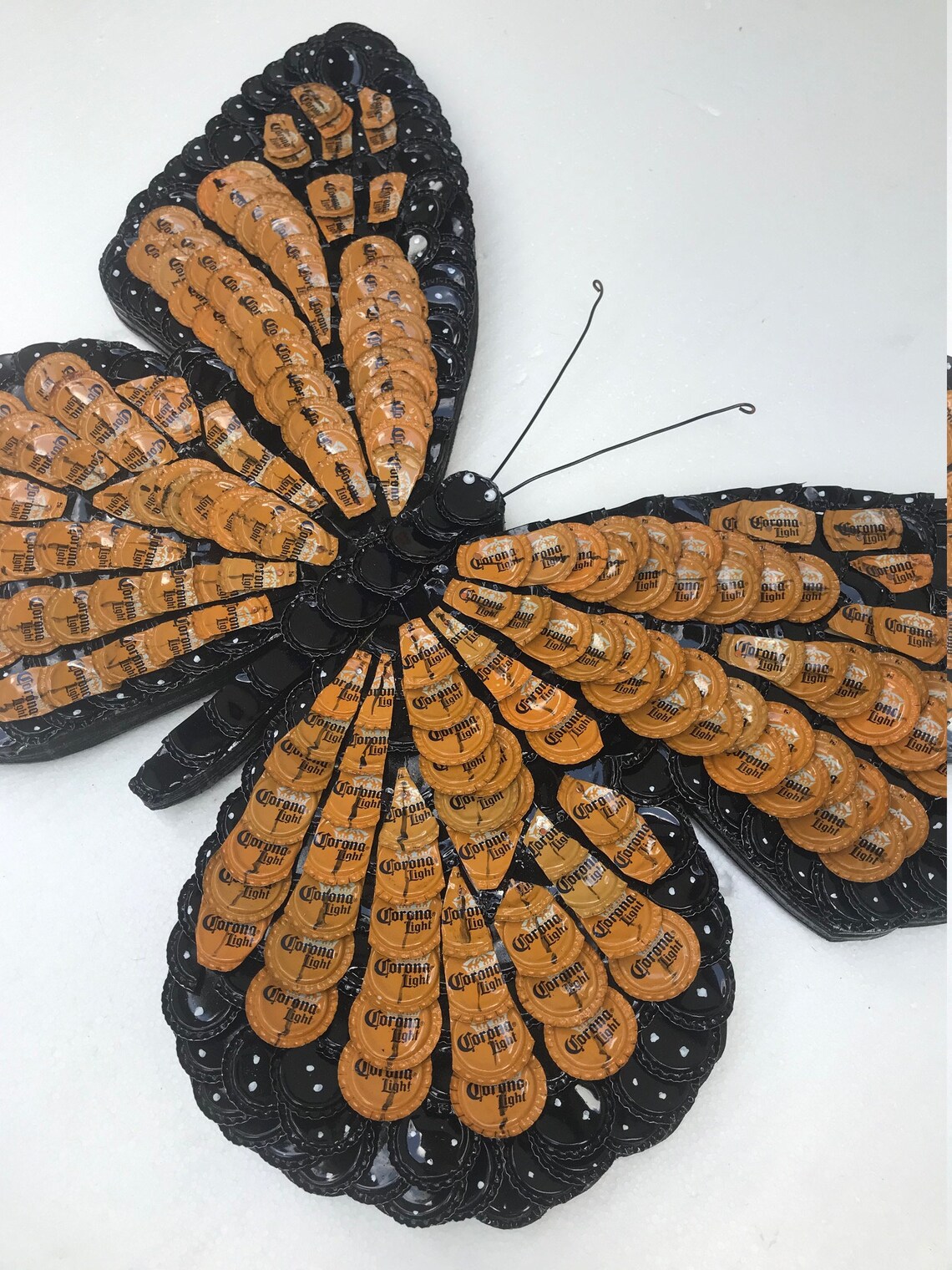 Bottle Cap Art Monarch Butterfly Etsy