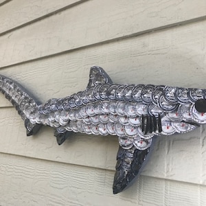 Bottle Cap Art - Thrasher Shark