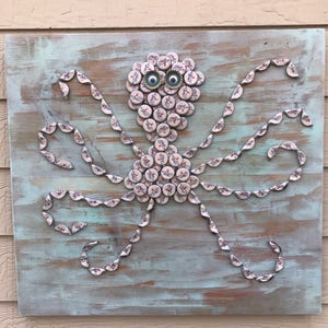 Bottle Cap Art - Octopus