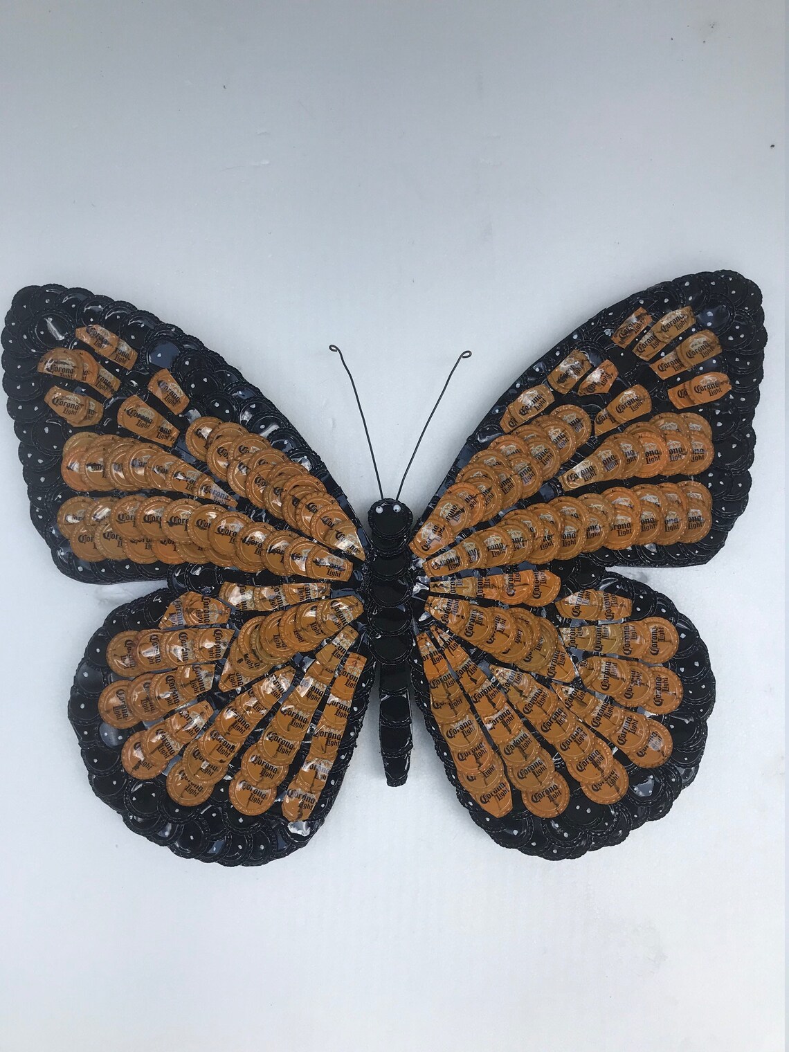 Bottle Cap Art Monarch Butterfly Etsy