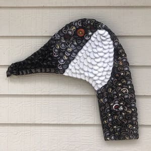 Bottle Cap Art - Canadian Goose Head
