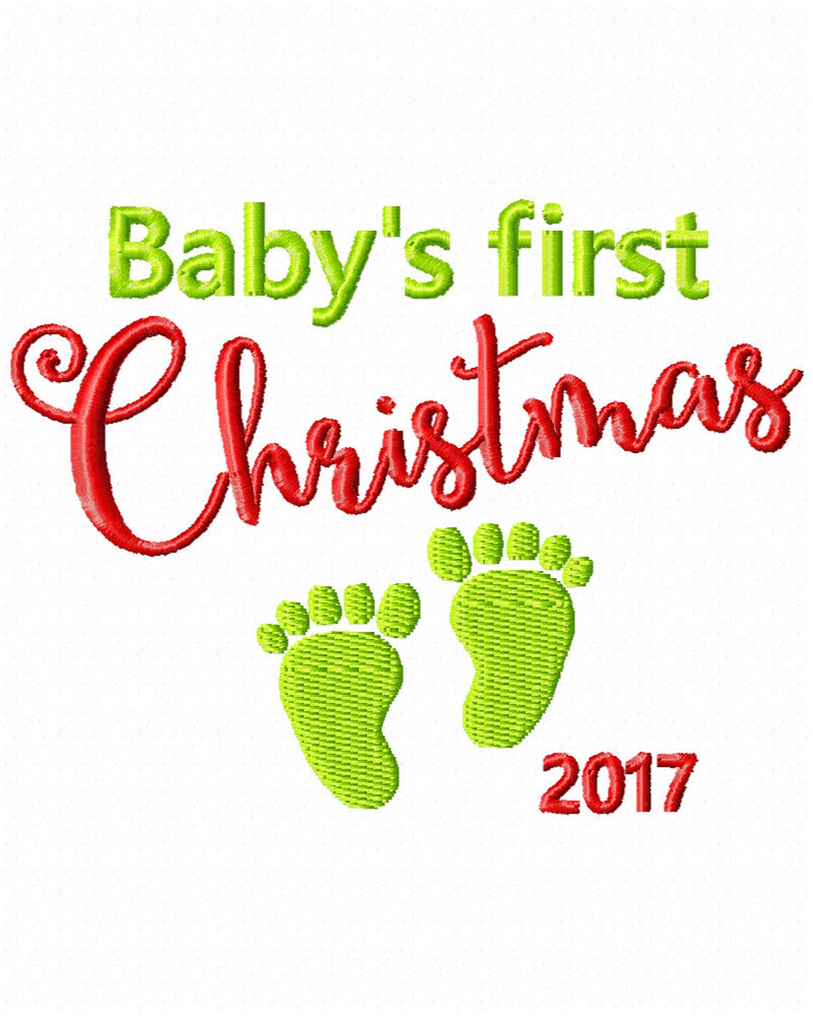 Christmas embroidery design babys first christmas 2017  etsy Christmas embroidery design babys first christmas 2017  etsy