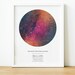 Custom Star Map Print, Night Sky Print Where We Met Star Map By Date, Constellation Wall Art Celestial Decor, Star Chart Poster Galaxy Decor