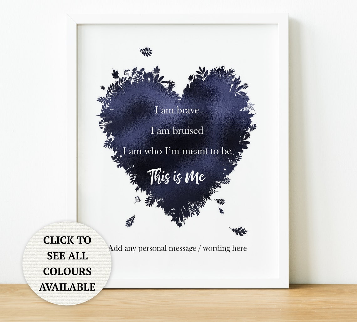 This is me song lyrics print the greatest showman etsy