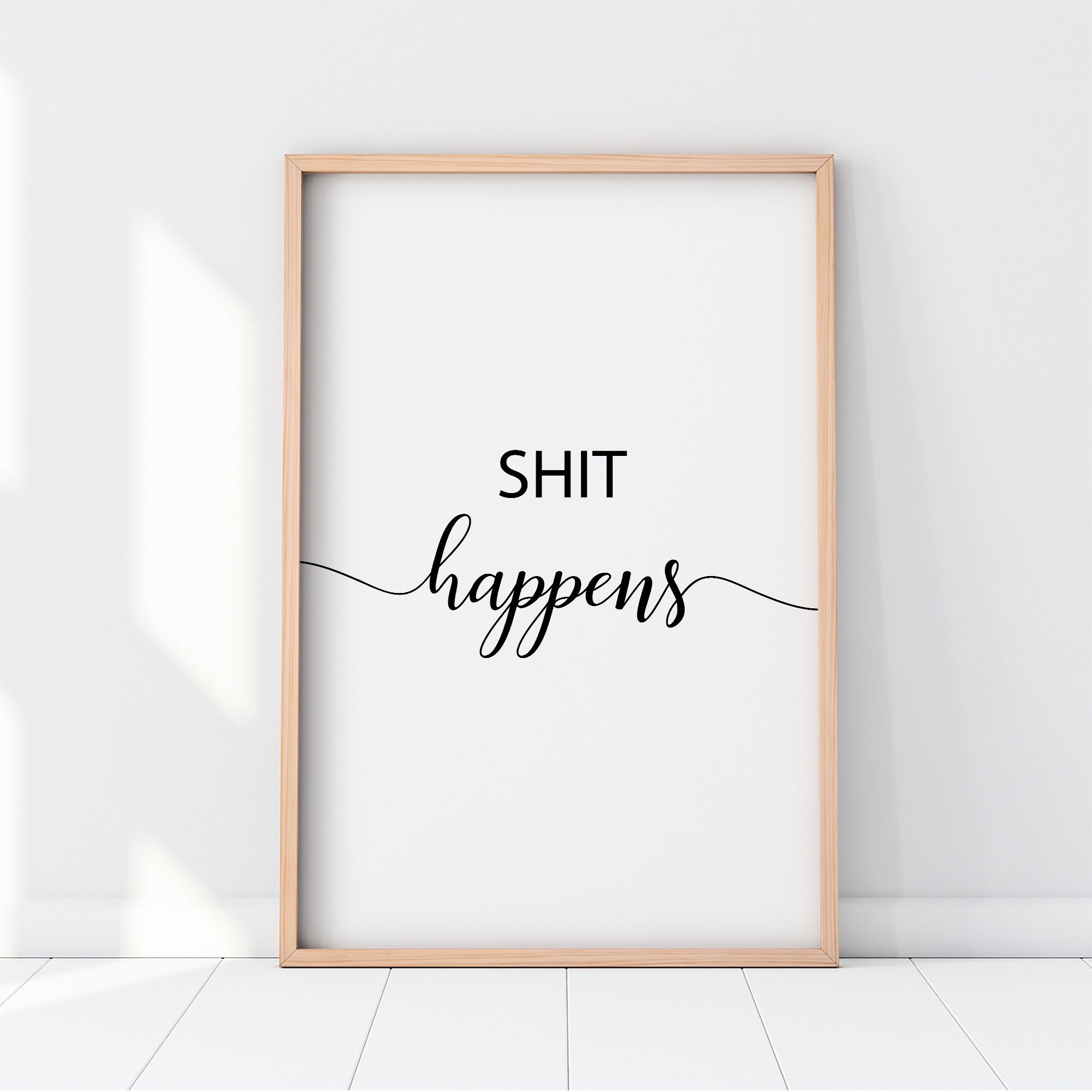 PRINTABLE Funny Quote Wall Art 6 PRINT SET Positive Quote Etsy UK