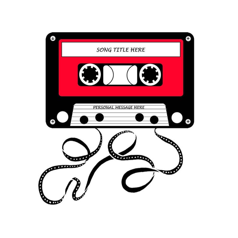 Personalised Picture RETRO CASSETTE TAPE Label Print of Any Etsy