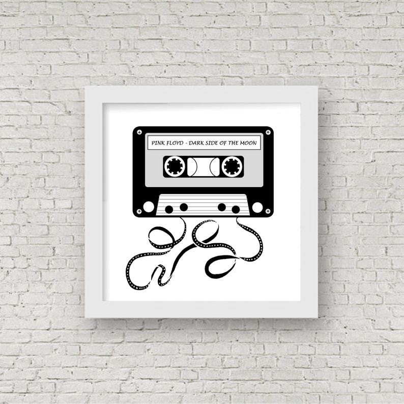 Personalised Picture RETRO CASSETTE TAPE Label Print of Any Etsy