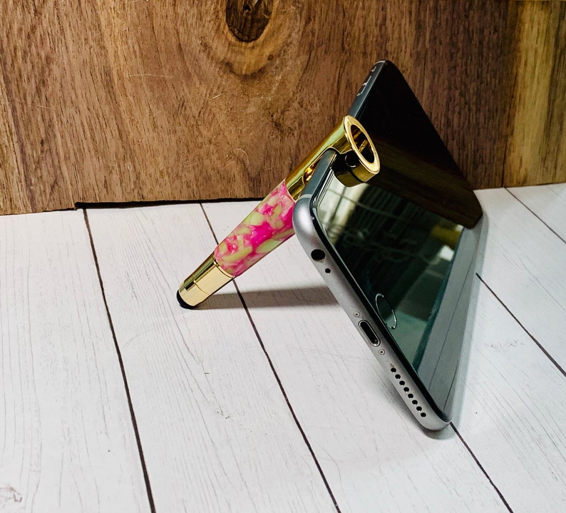 Resin cellphone holder with stylus