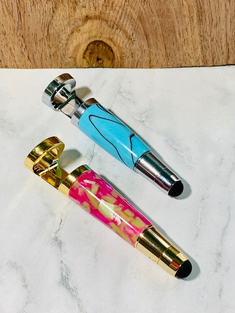 Resin cellphone holder with stylus