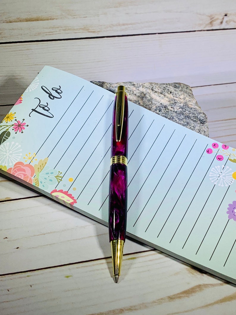 Handcrafted resin mechanical pencil