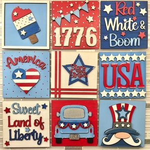 Tiered Tablett amerikanisch USA Dekor
