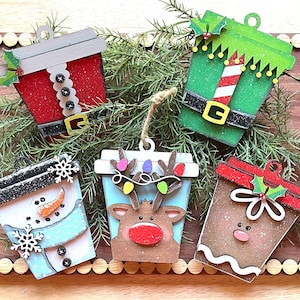 Latte or coffee cup Christmas ornaments