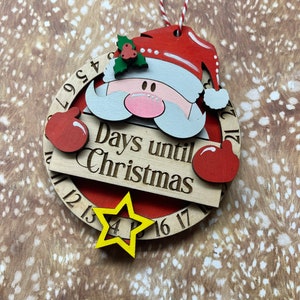 Christmas countdown ornaments