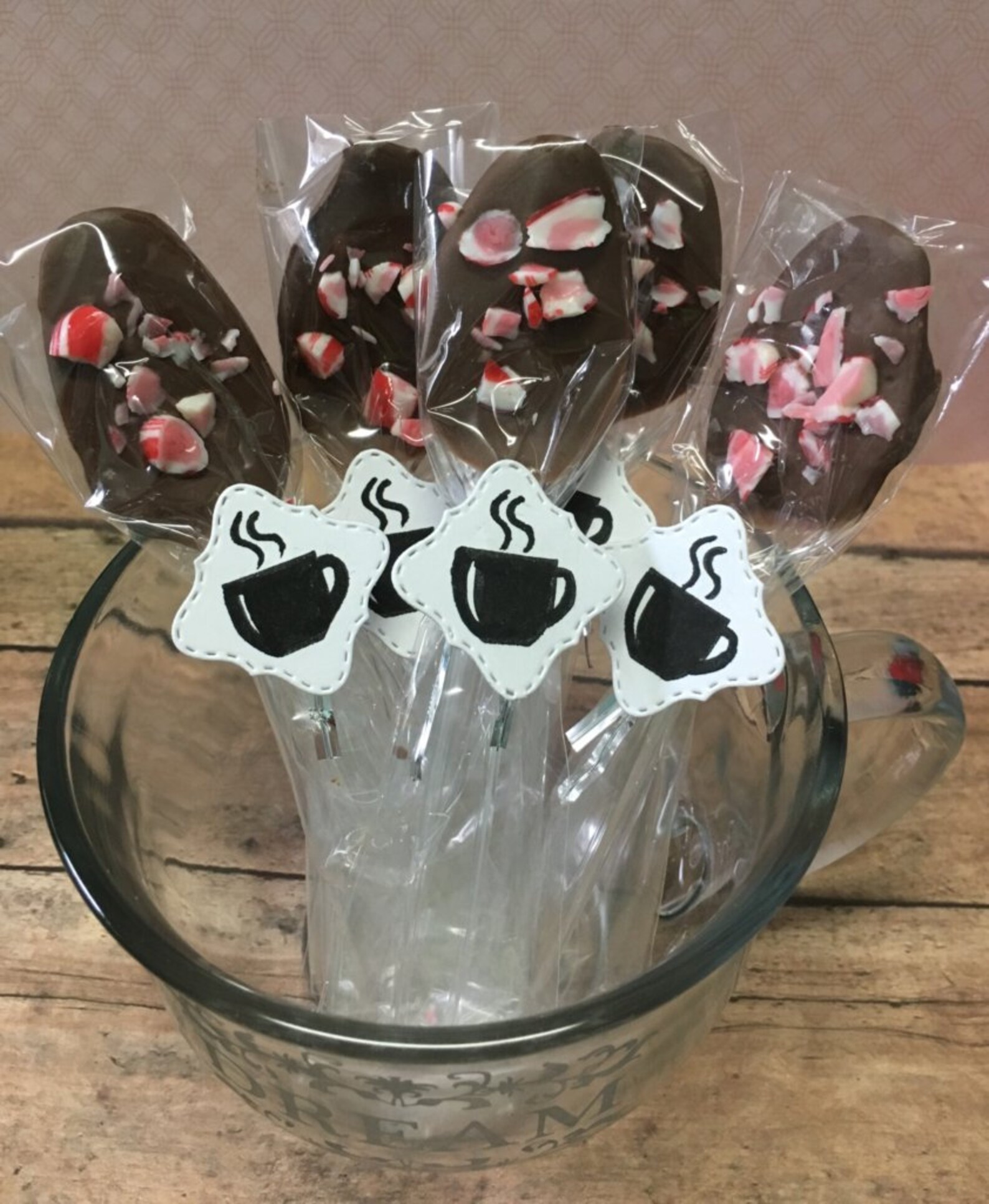 Peppermint Chocolate Spoons Peppermint Chocolate Spoons