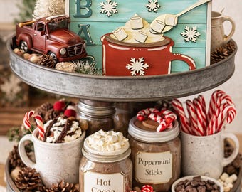 Hot cocoa bar sign