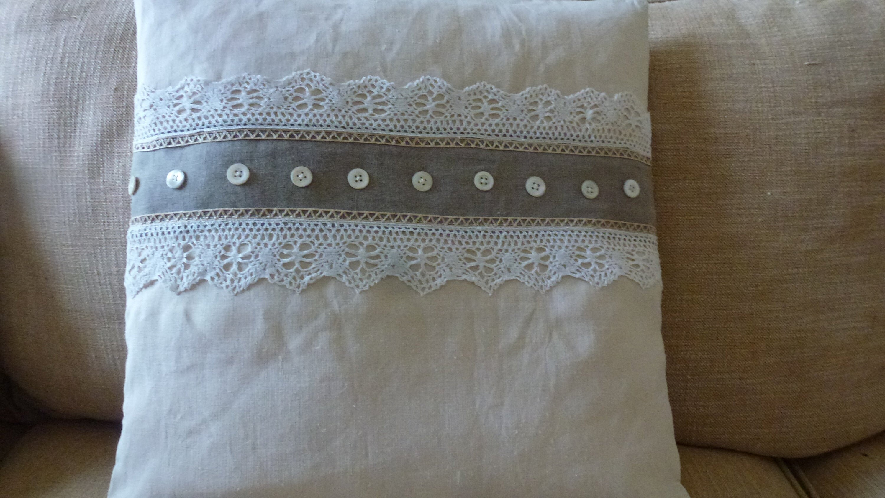 Coussin Style Shaby 100% Lin