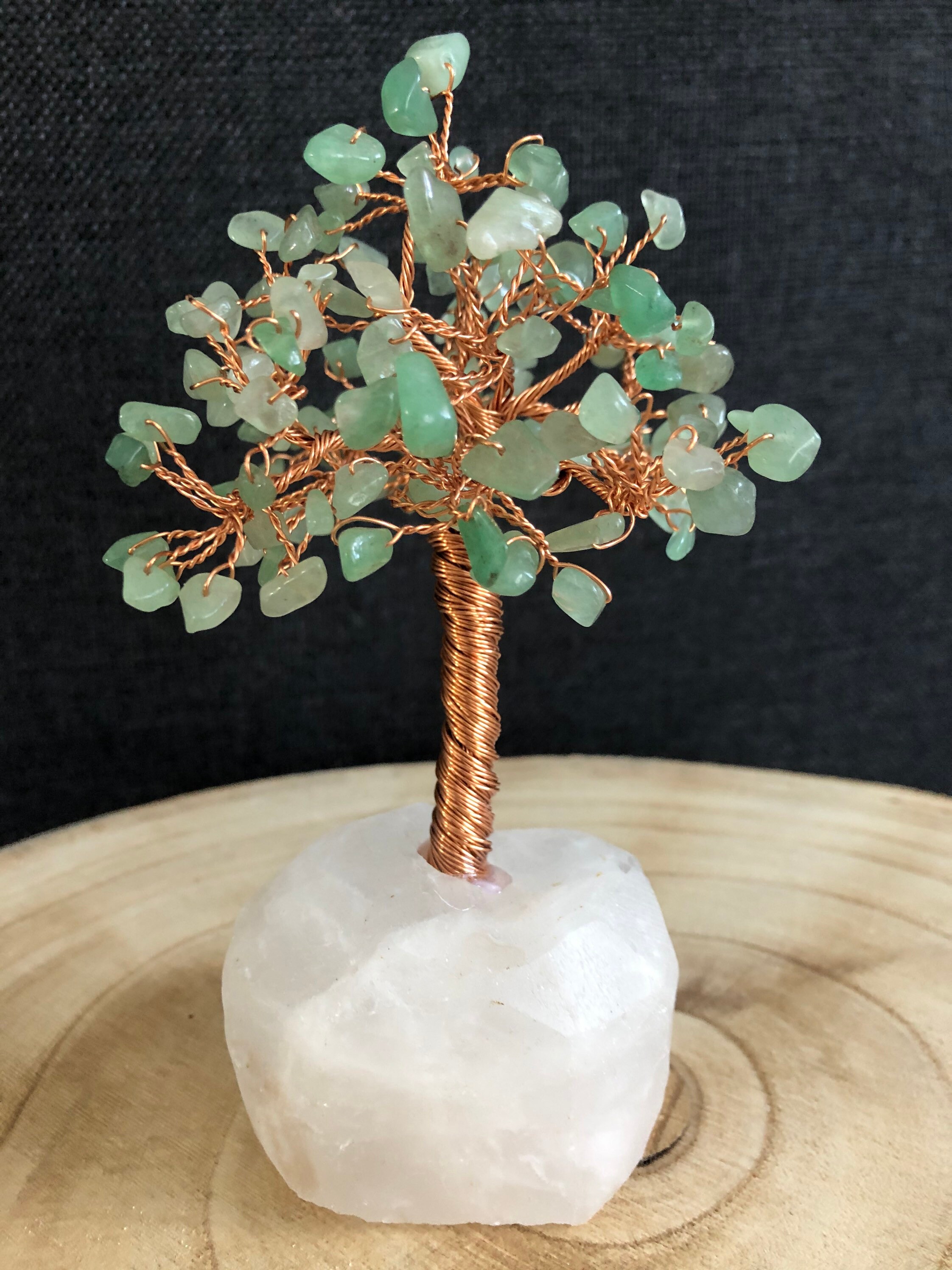 Arbre de Vie, Aventurine Verte, Pierre Naturelle, Gemme, Minéraux, Décoration, Quartz, Lithothérapie