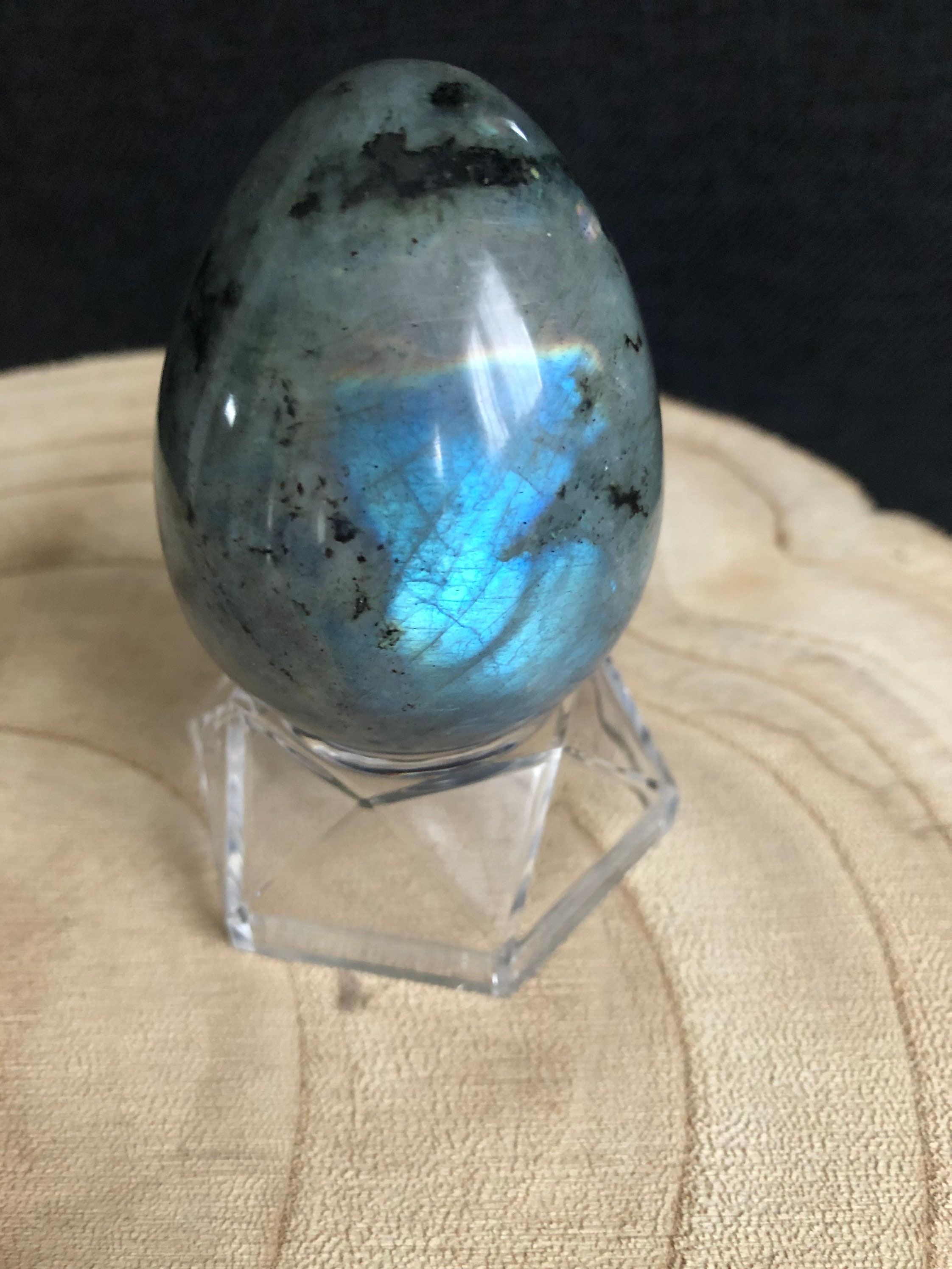 Oeuf de Labradorite Madagascar, Pierre Naturelle, Gemme, Lithothérapie, Labradorite, Cadeau, Décorat