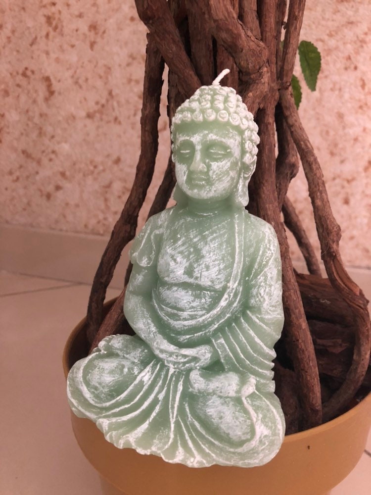 Bougie, Bouddha, Décoration, Bien-Être, Méditation, Spiritualité, Fait Main, Cadeau