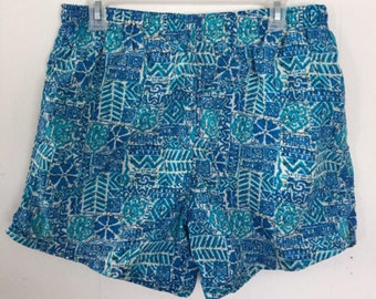 90s Patterned Swim Trunks