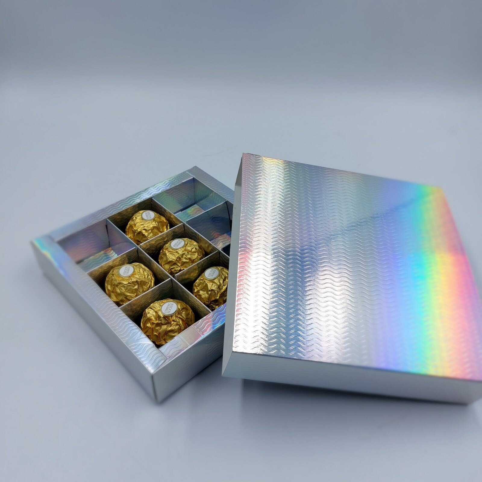 Box With Cells for 9 Sweets, Template Svg, Ai, Pdf, Eps Gift Box PDF