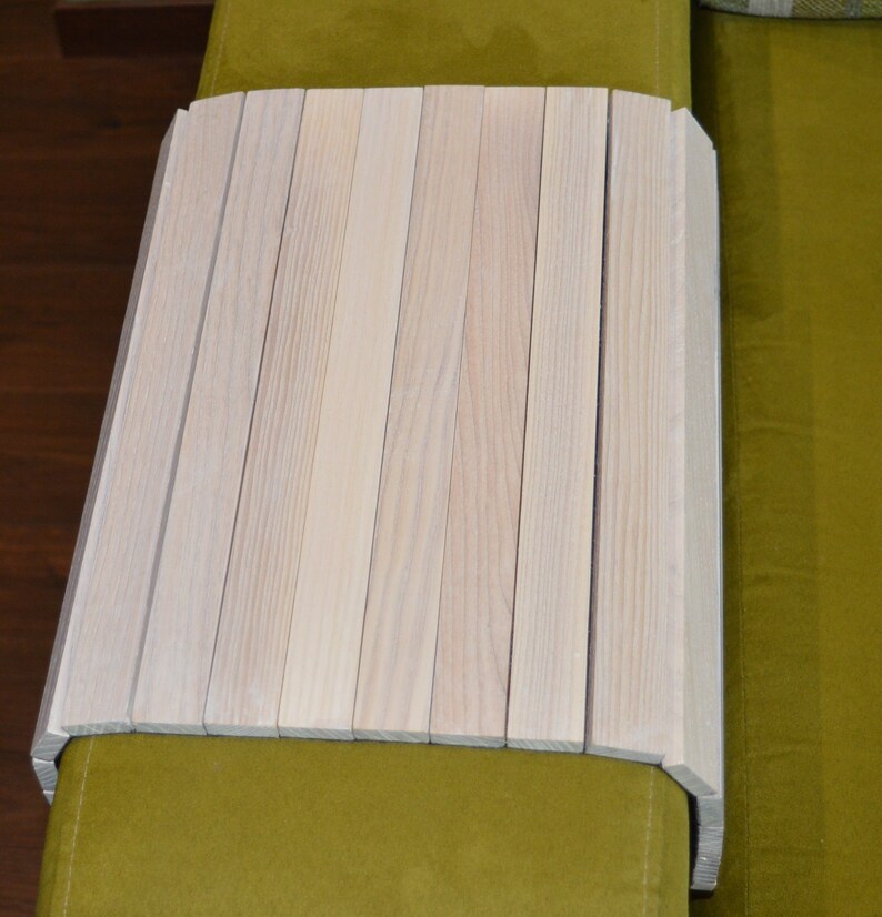 Sofa Tray Table Whitearmrest Tray Wooden Coffee Tablesofa Etsy