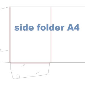 Carpeta A4, plantilla svg, ai, pdf, eps Gift Box PDF, Box archivos de silueta svg, caja para cortar, cartón, cricut