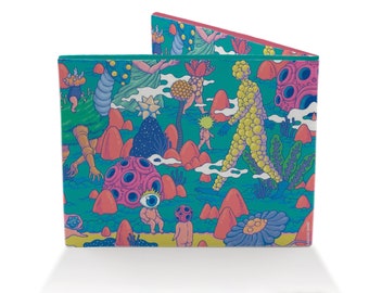 Tyvek Paper Slim Wallet, Neon men