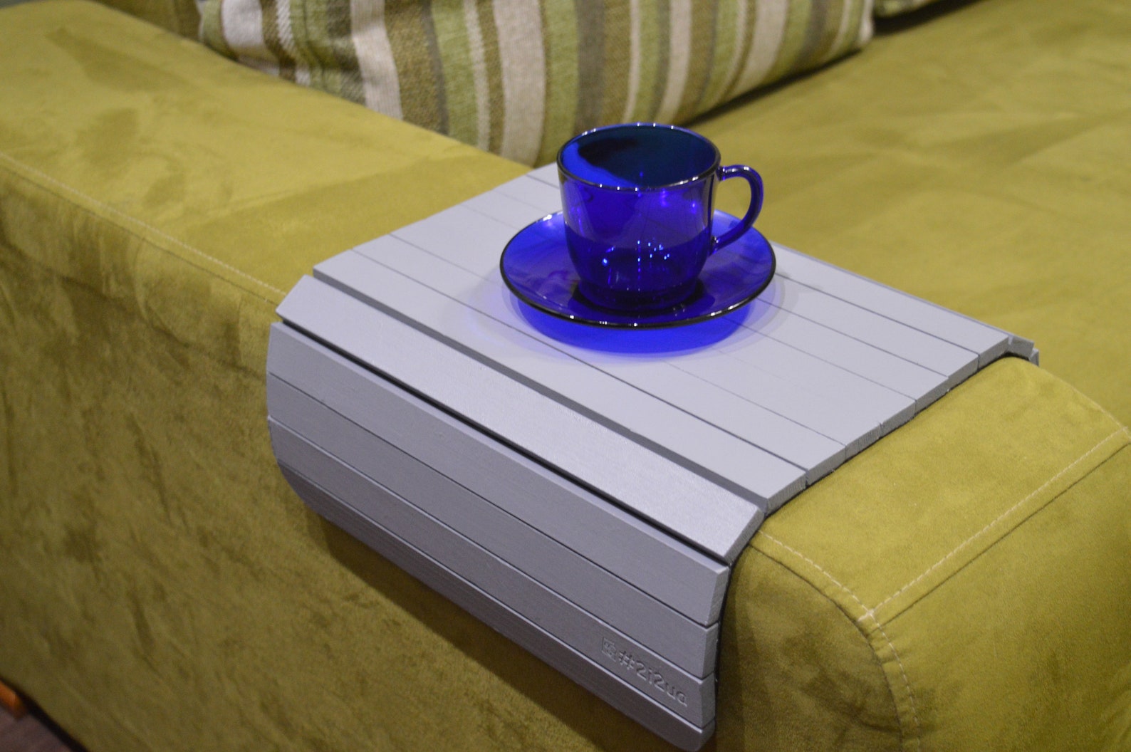 Sofa Tray Table GREY ,armrest Tray, Wooden Coffee Table,sofa Table