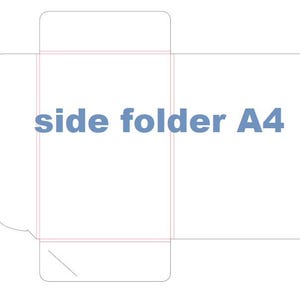 Carpeta A4, plantilla svg, ai, pdf, eps Gift Box PDF, Box archivos de silueta svg, caja para cortar, cartón, cricut