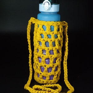 Gehaakte flessenhouder/waterfleshouder/waterfleshoes/sport/wandelen/cadeau-idee/om te wandelen/voor hondenwaterfles