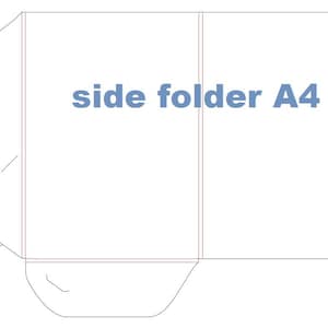 Carpeta A4, plantilla svg, ai, pdf, eps Gift Box PDF, Box archivos de silueta svg, caja para cortar, cartón, cricut