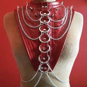 Akasha Crimson Red Neckpiece Festival