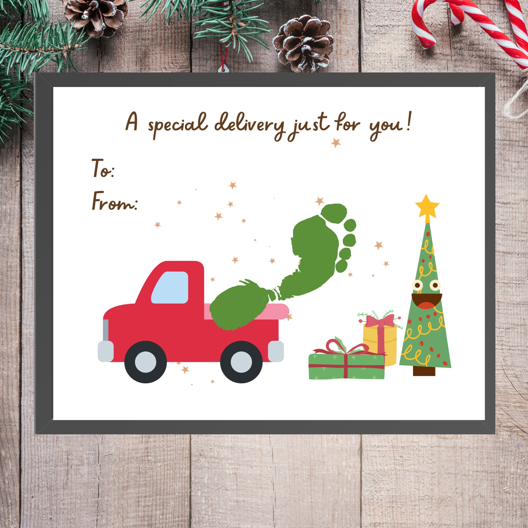 Christmas Handprint Craft, Handprint Keepsake, Daycare Preschool Craft ...
