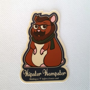 Hipster "Hampster" (Sticker)