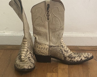 Black Jack Ostrich Cowboy Boots Size 9 1/2