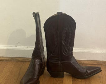 Liberty Brown Men’s Cowboy Boots – New Condition