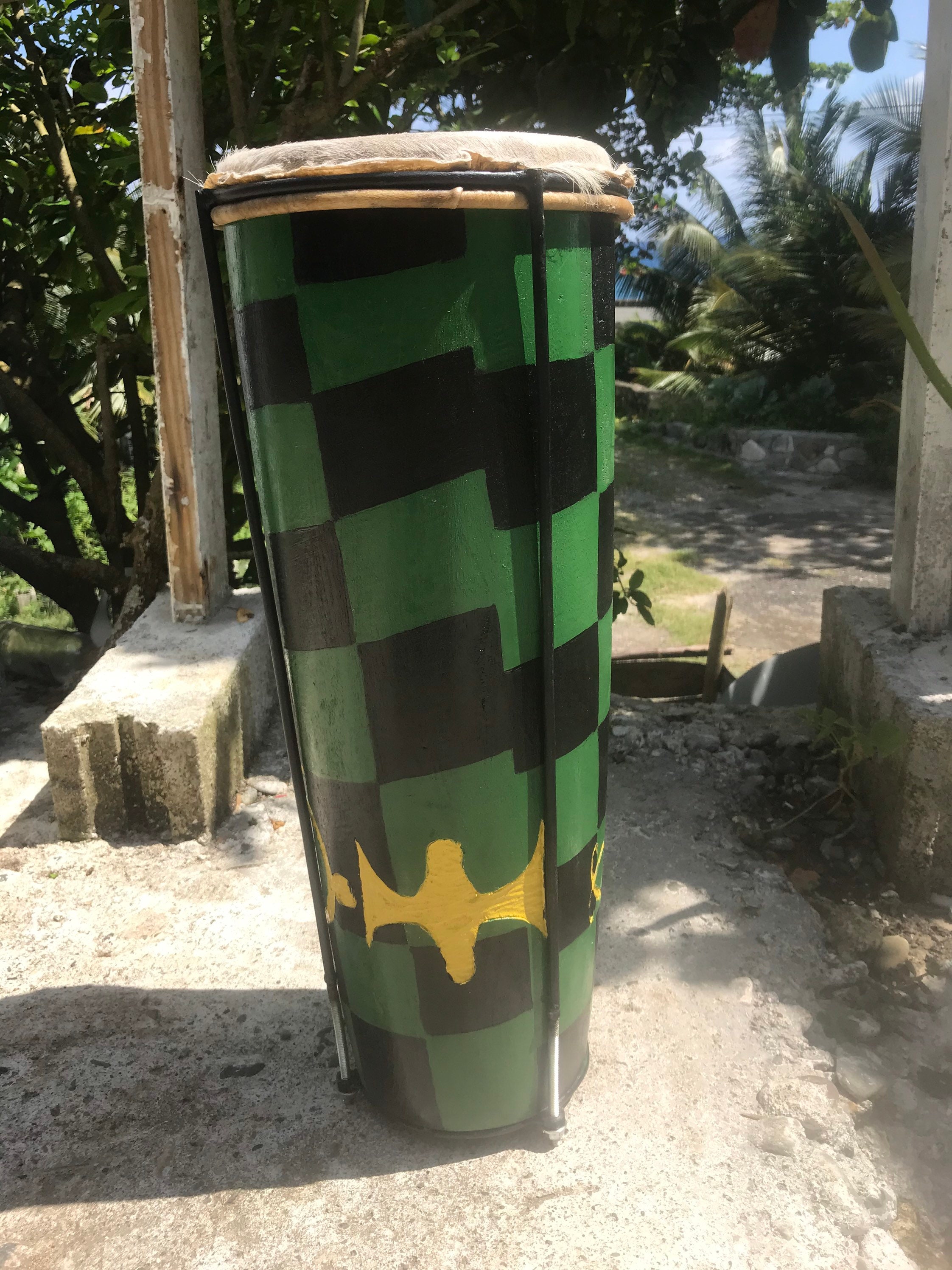 Kette Jamaican Drums With Half Steel Goat Skin Etsy