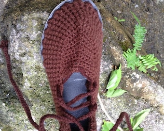 Rastafari knitting ballerine shoes