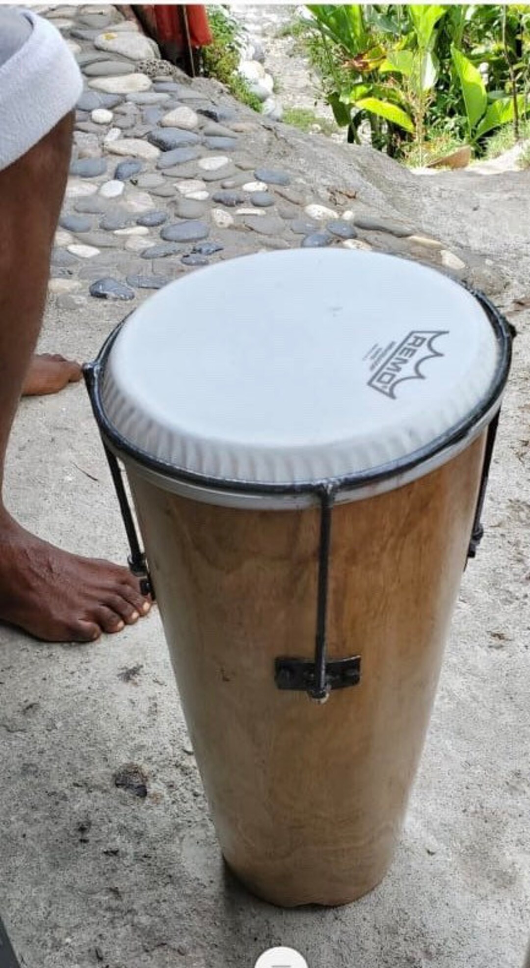 Africanjamaican Kette Drum Synthetic Skin With Steal Etsy