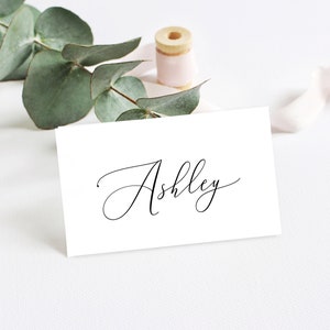 Printable wedding place card Editable template Table name cards Flat and Folded Escort cards DIY Digital Download Templett #swc19