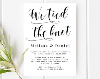 we tied the knot