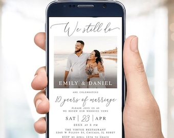 We still do e-invite template Editable invite with photo Wedding vow renewal Download wpalf-a91