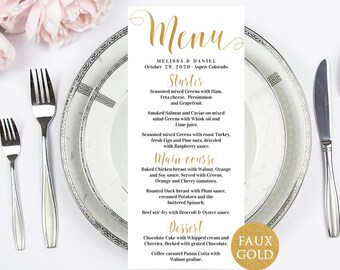 birthday menu etsy