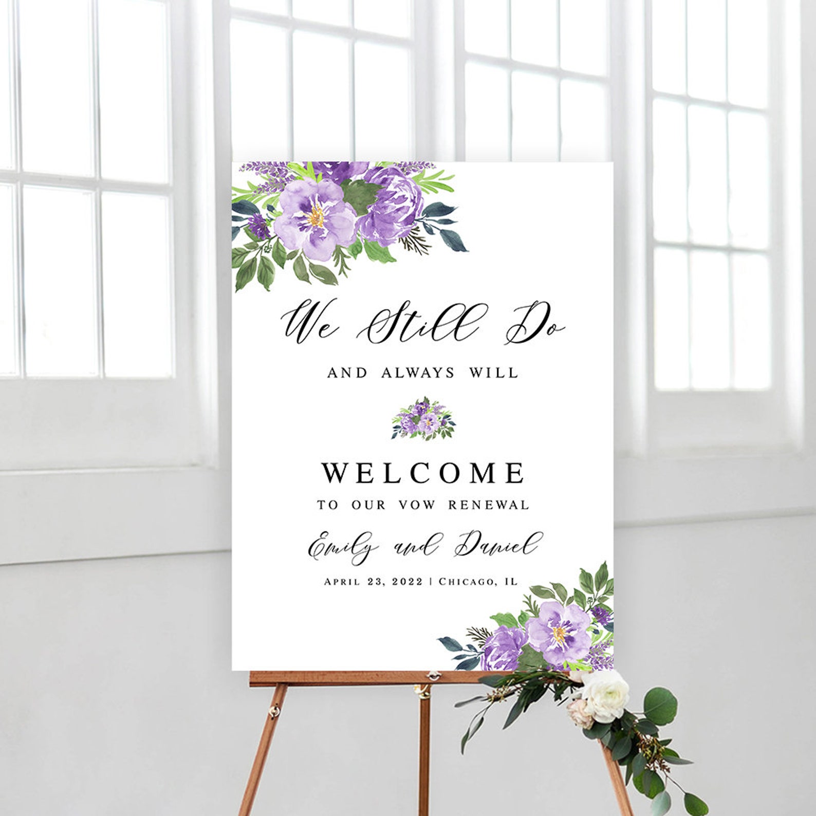 We still do Welcome board Editable template Wedding vow | Etsy