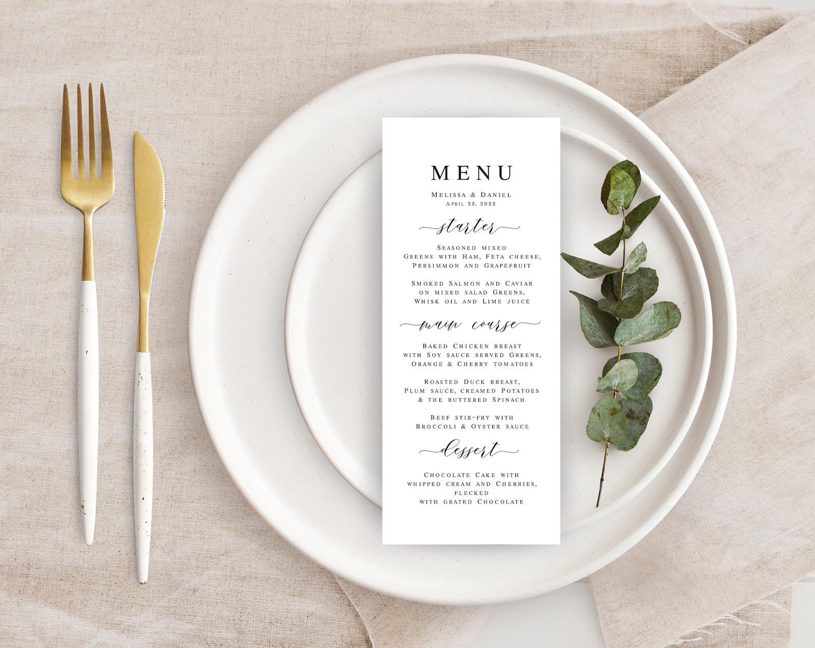 Rehearsal Dinner Menu Template CC Alcala Norte Rehearsal Dinner Menu Template CC Alcala Norte
