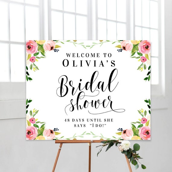 Effortless image throughout printable bridal shower signs Breathtaking image with printable bridal shower signs
