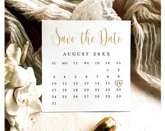 Calendar save the date template Minimalist save the date Modern Bridesmaid proposal card Printable Download Edit with Templett ThFcf-SW6