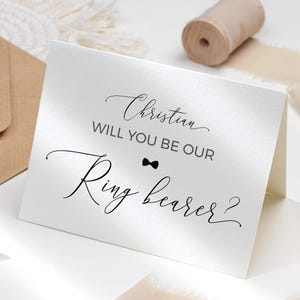 Will you be our ring bearer card Wedding proposal card printable Asking wedding cards Folded proposal card DIY Download Templett wpalf-a91