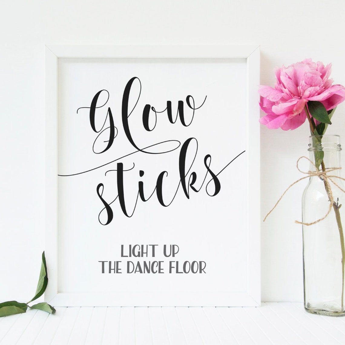 Glow sticks for wedding Glow stick wedding sign Light up the Etsy